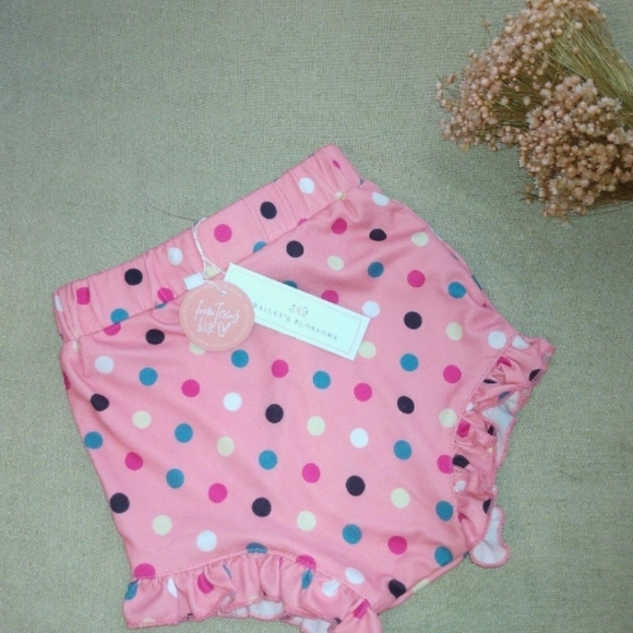 Polka Dot Kids Shorts - Pink - Picture 2 of 4